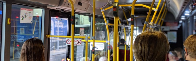People sitting in a bus