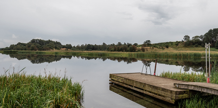 Badebro ved Bølling Sø