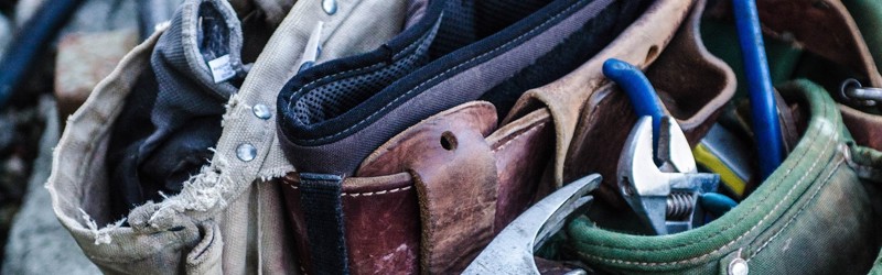 Værktøj i et bælte