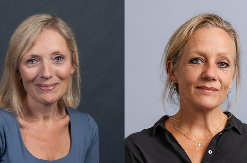 Billedet viser til venstre Socialchef i Ikast-Brande Kommune, Ulla Wernberg-Møller og til højre Direktør i Hjem til Alle, Kira West.