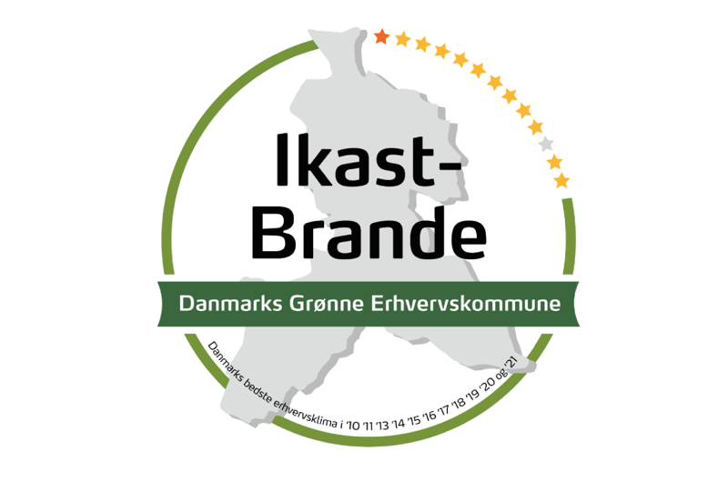 Logo Danmarks grønne erhvervskommune 2023