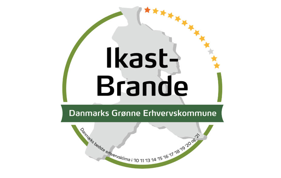 Logo Danmarks grønne erhvervskommune 2023