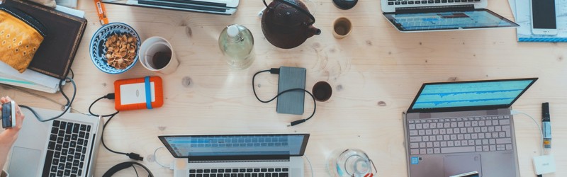 Multiple PC's and people working