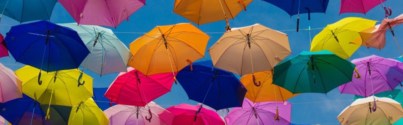 Colorful umbrellas