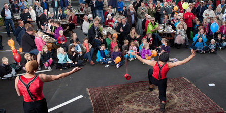 Gøglere på Nørre Snede Torv