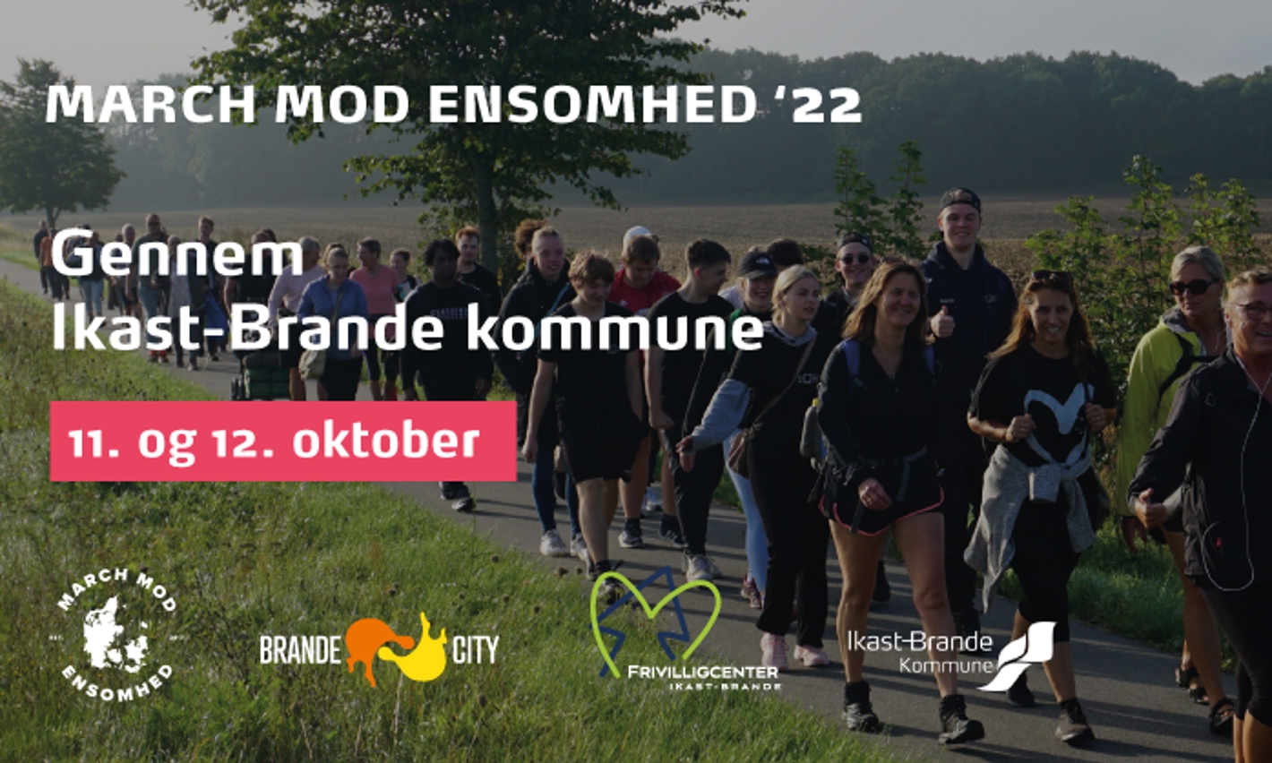 Plakat til March mod Ensomhed 2022