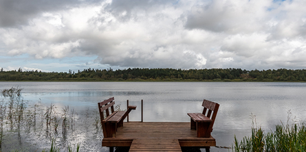 Bådebro ved Ejstrup Sø