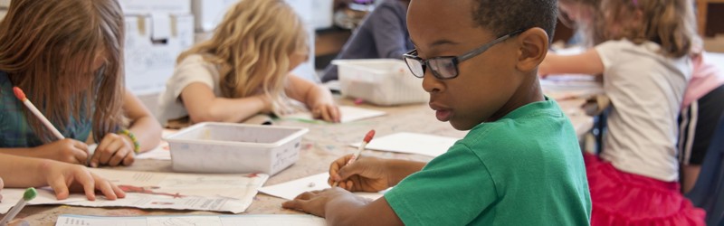 Children in classroom
