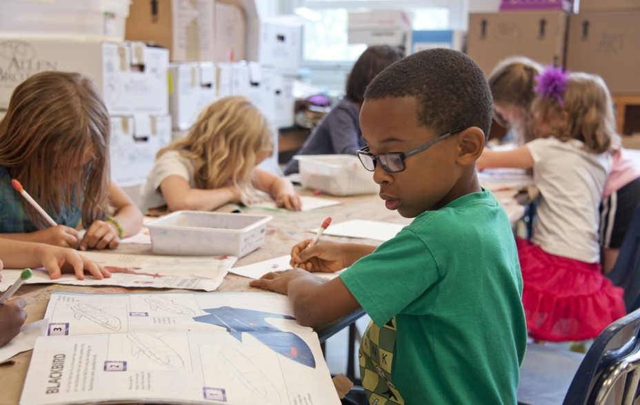Children in classroom